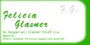 felicia glasner business card